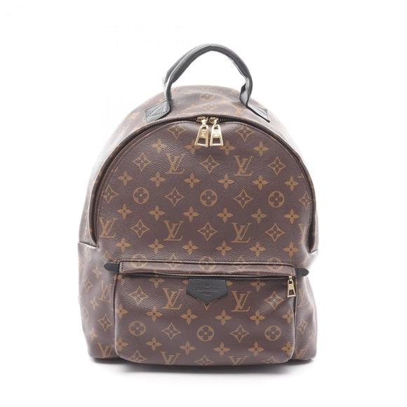 LOUIS VUITTON Black Monogram Leather Backpack - Picture 1 of 11